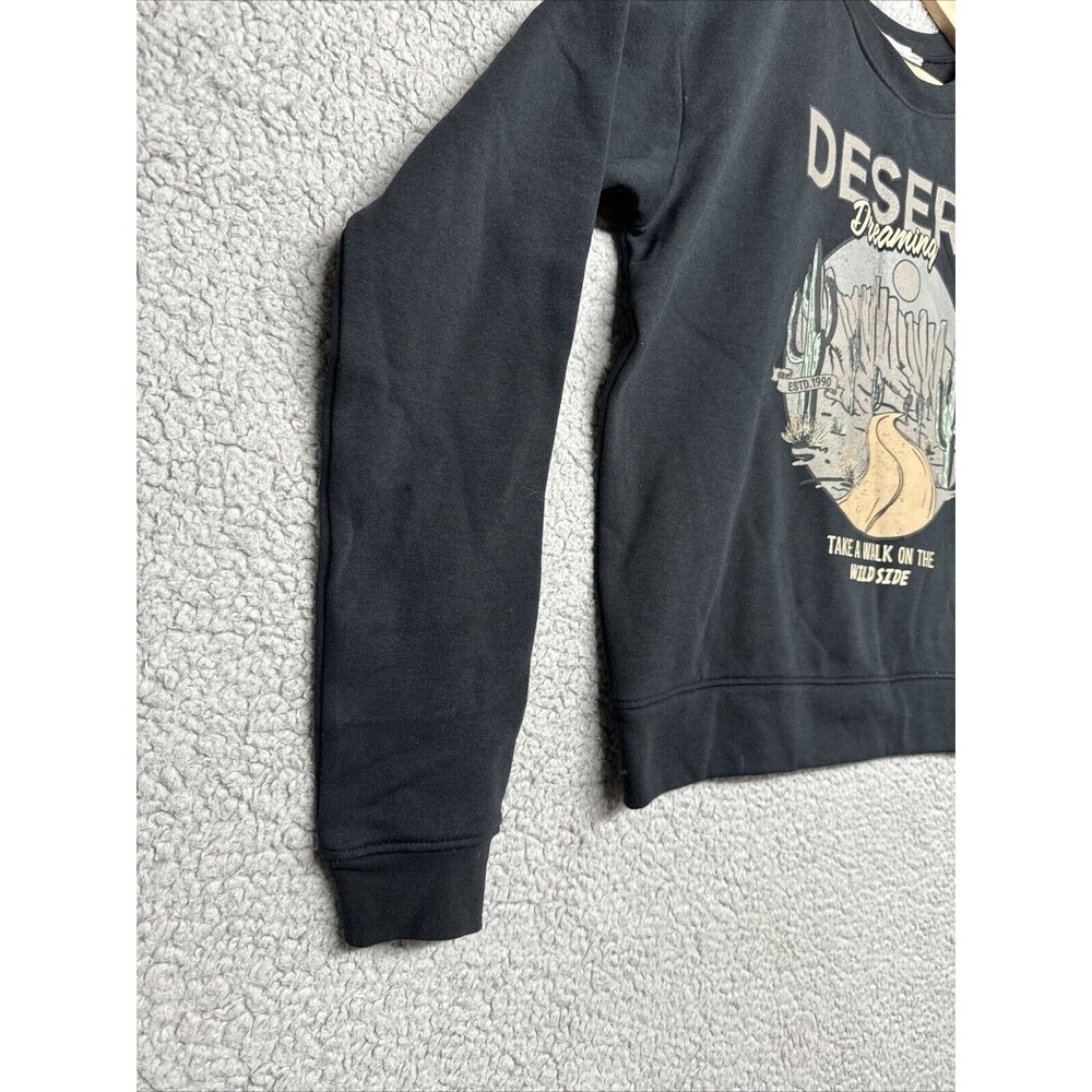 Black  Desert Dreaming Classic Fit Cozy Fleece Sweatshirt M Fall Comfy Outlaw - Picture 4 of 9